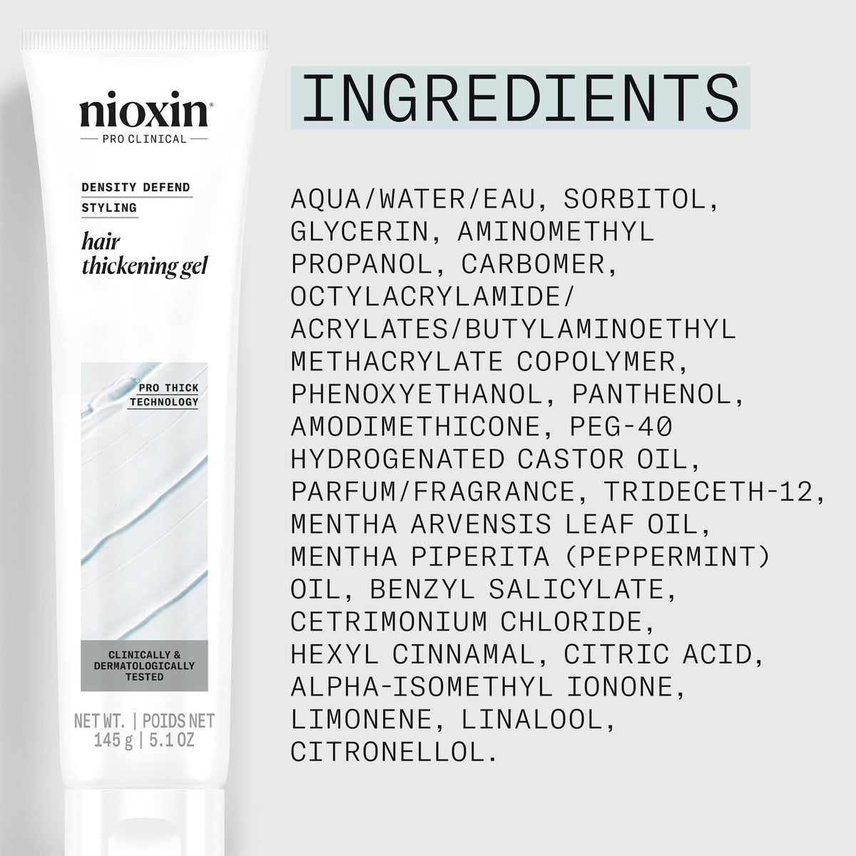 NIOXIN Density Defend Gel with other NIOXIN products