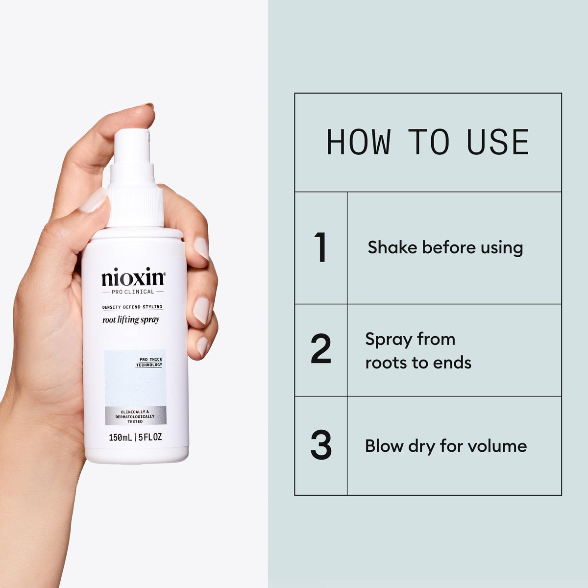 NIOXIN Density Defend Hair Thickening Spray 190g with peppermint oil