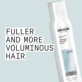NIOXIN Density Defend Mousse application on hair