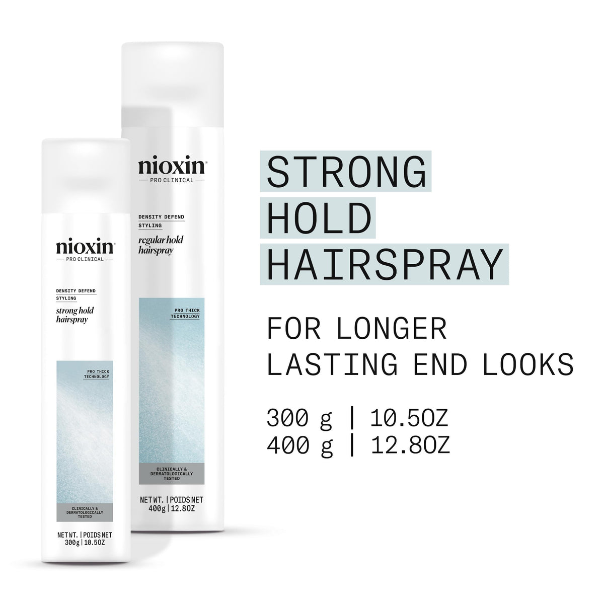 NIOXIN Density Defend Strong Hold Hairspray 372g back view