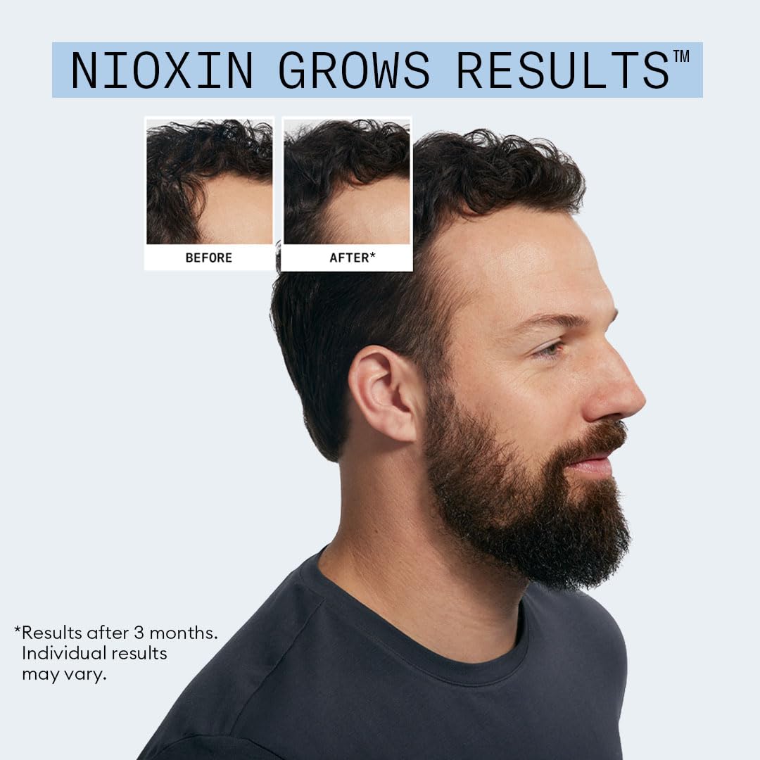 NIOXIN Hair Fall Defense Serum being applied to scalp