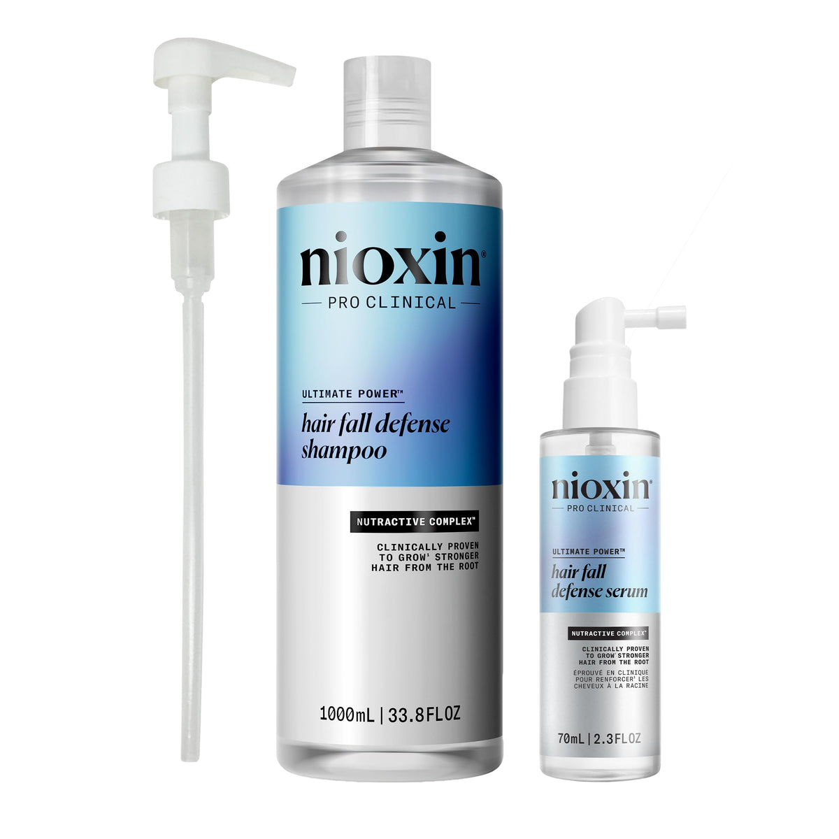 NIOXIN Hair Fall Defense Shampoo 1L bottle front view