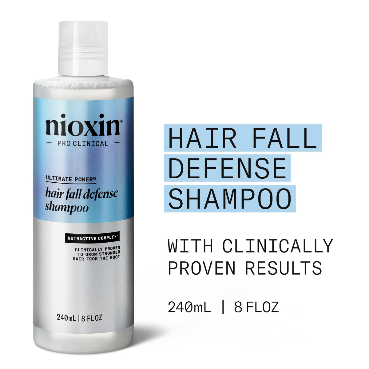 NIOXIN Hair Fall Defense Shampoo 270g back view
