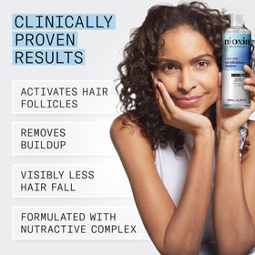 NIOXIN leave-in application on hair