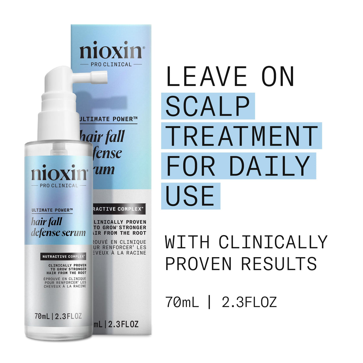 NIOXIN leave-in bottle with label