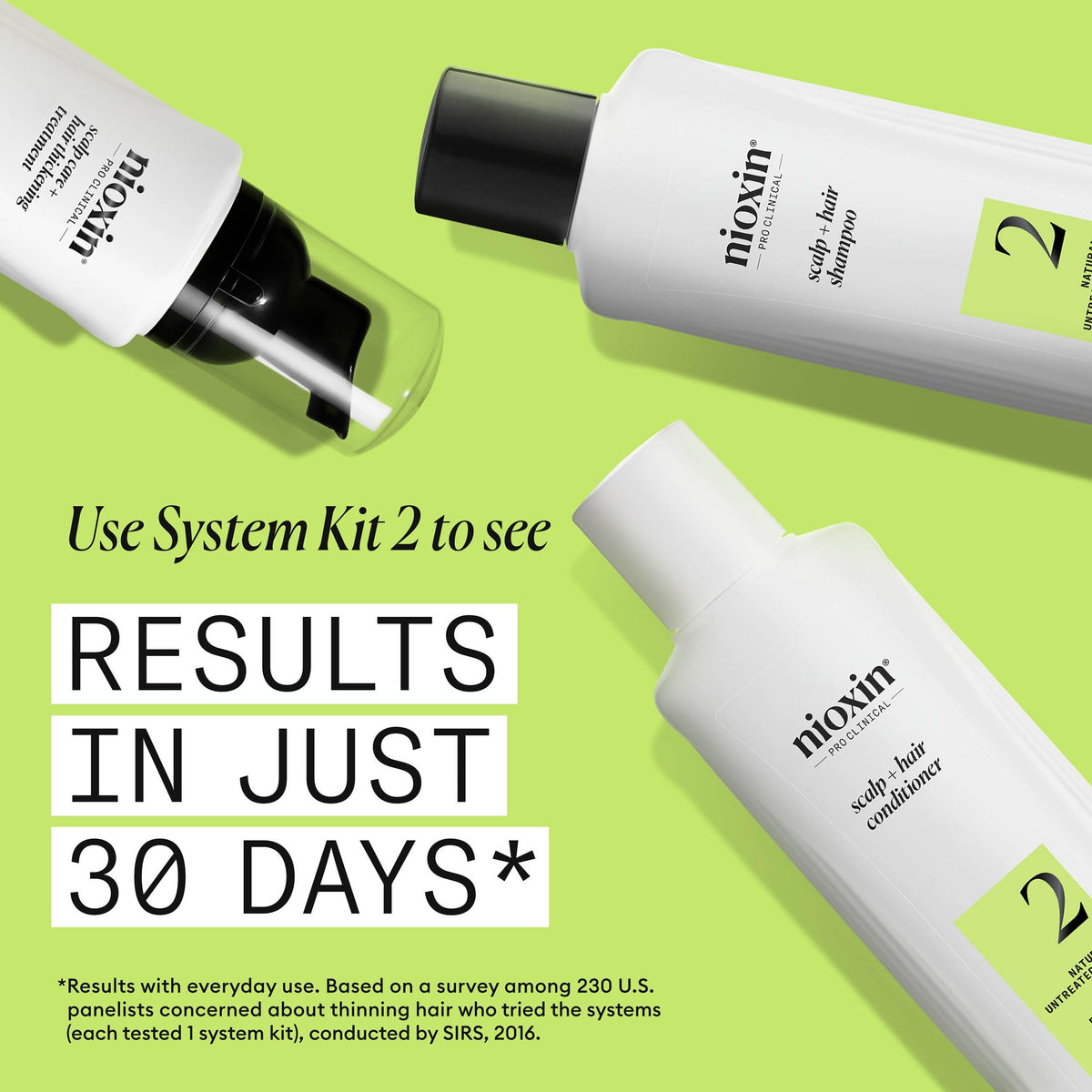 Nioxin Scalp Care Conditioner application on hair