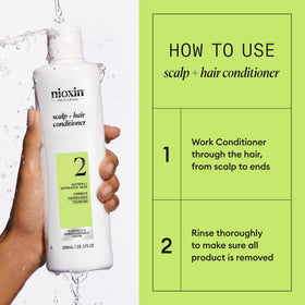 Nioxin Scalp Care Conditioner in bathroom setting