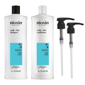 NIOXIN Shampoo and Conditioner Liter Duo Set front view