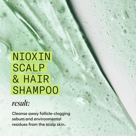NIOXIN Shampoo lathering on hair