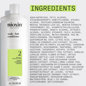 NIOXIN System 2 Conditioner back view with usage instructions