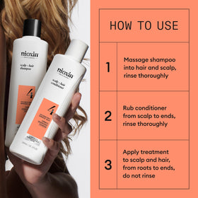 NIOXIN System 4 Hair Care Kit usage instructions