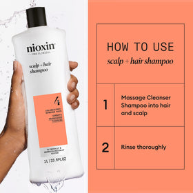 NIOXIN System 4 Thickening Shampoo with conditioner and