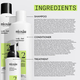 NIOXIN System Kit 2 with usage instructions