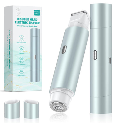NIPOO Bikini Shaver for Women Lake Green model front view