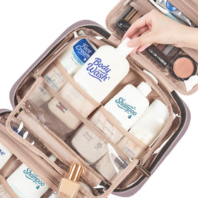 NISHEL Travel Toiletry Bag compact size for packing