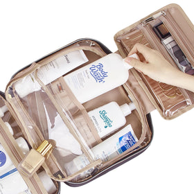 NISHEL Travel Toiletry Bag compact size for packing