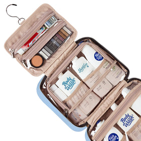 NISHEL Travel Toiletry Bag compacted for storage