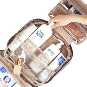 NISHEL Travel Toiletry Bag compacted for storage