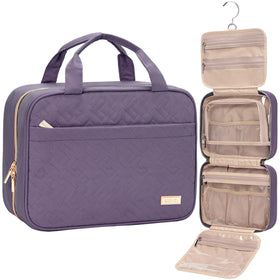 NISHEL Travel Toiletry Bag front view with compartments