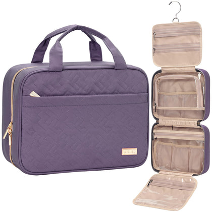NISHEL Travel Toiletry Bag front view with compartments