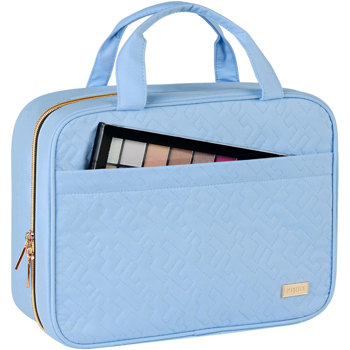 NISHEL Travel Toiletry Bag in a travel setting