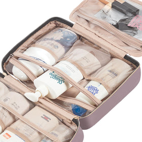 NISHEL Travel Toiletry Bag quick-access front pocket
