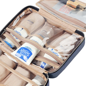 NISHEL Travel Toiletry Bag side view with handle