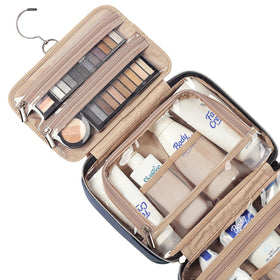 NISHEL Travel Toiletry Bag with toiletries inside