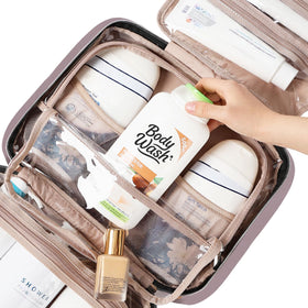 NISHEL Travel Toiletry Bag zipped up