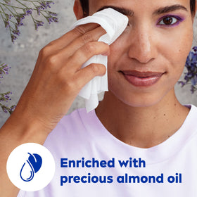 NIVEA 3in1 Caring Cleansing Wipes in a bathroom setting