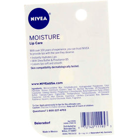 NIVEA A Kiss of Moisture Essential Lip Care packaging side view