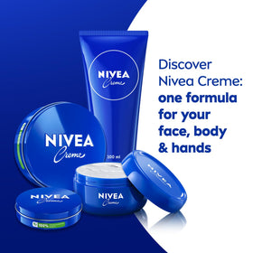 NIVEA All Purpose Creme 150ml can on a bathroom shelf
