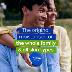 NIVEA All Purpose Creme 150ml can open showing texture