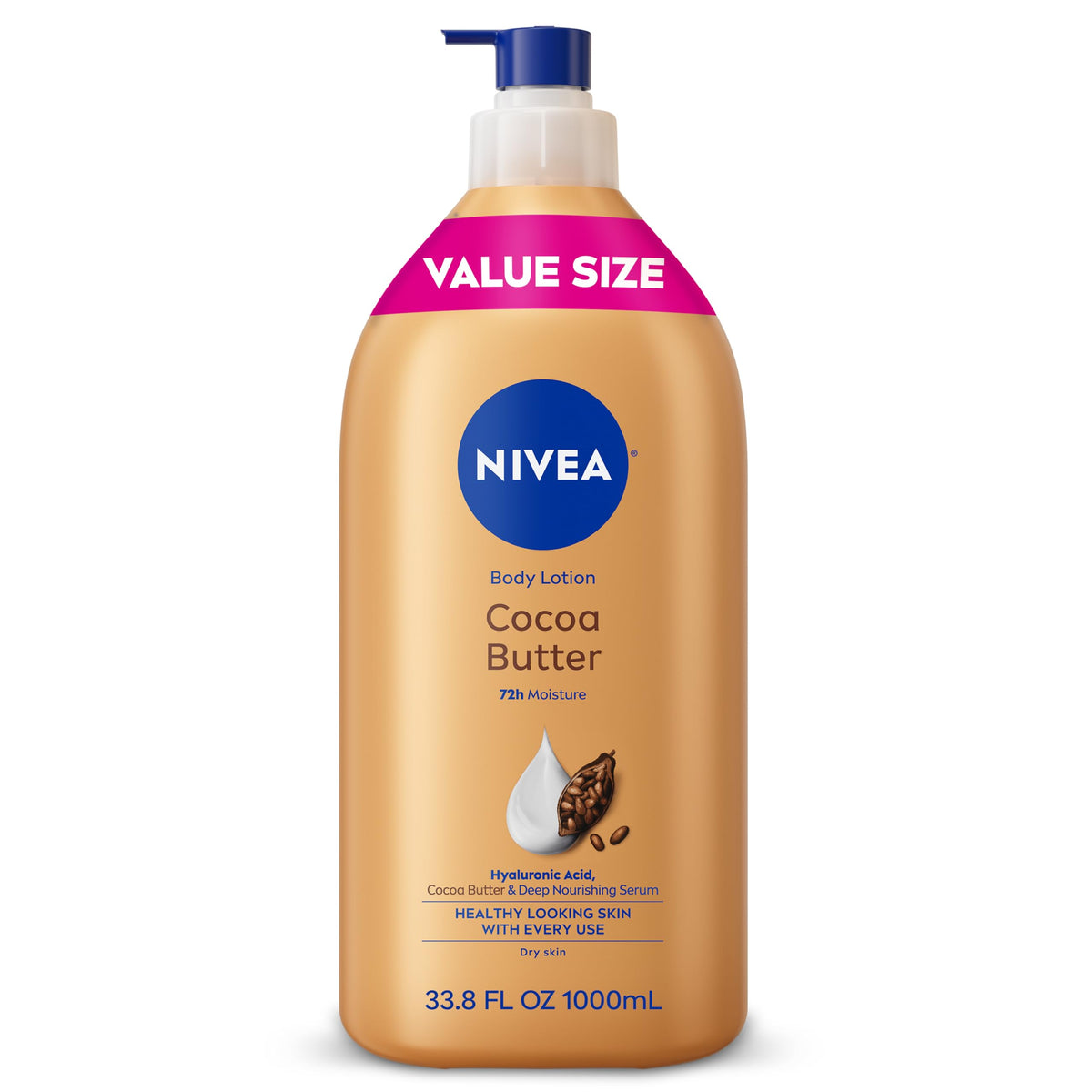NIVEA Cocoa Butter Body Lotion 33.8 Oz front view