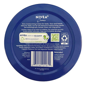 NIVEA Creme 13.5 Ounce tin side view