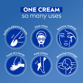 NIVEA Creme on a countertop with flowers
