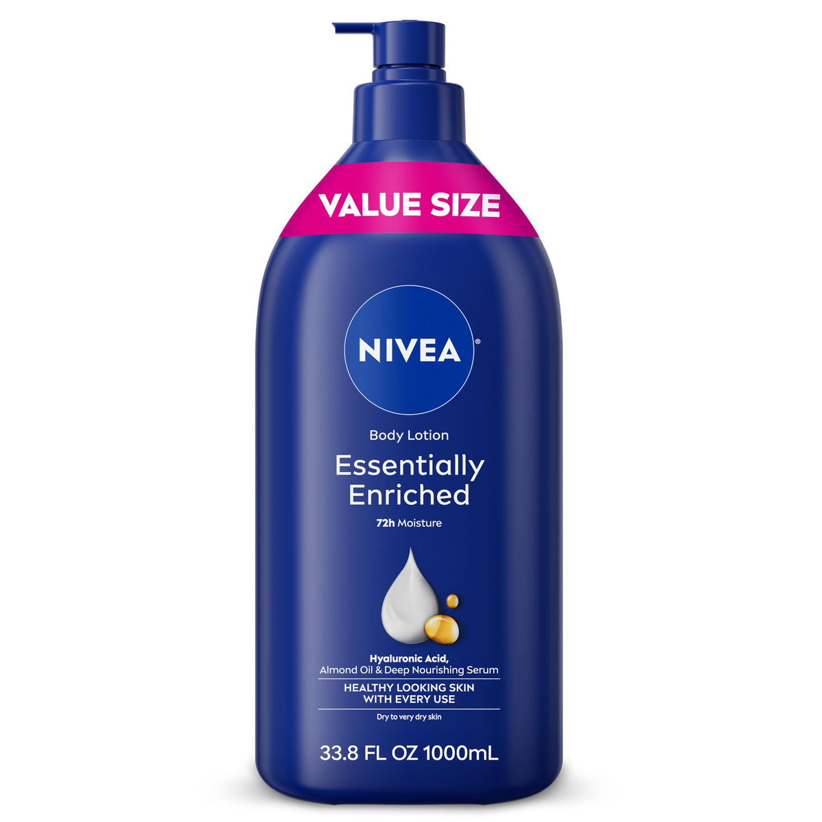 NIVEA Essentially Enriched Body Lotion 33.8 fl oz front view