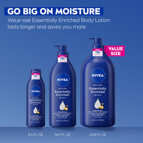 NIVEA Essentially Enriched Body Lotion in a skincare routine