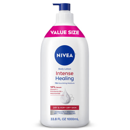 NIVEA Intense Healing Body Lotion 33.8 Fl Oz front view