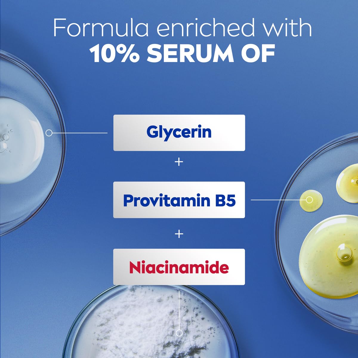NIVEA Intense Healing Body Lotion in a hand