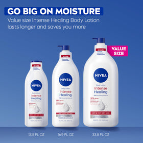 NIVEA Intense Healing Body Lotion in a skincare routine