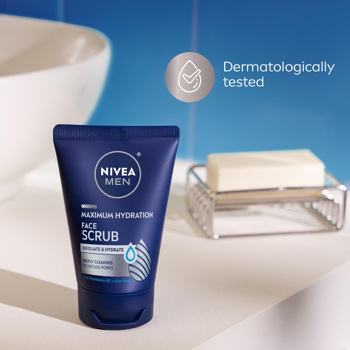 NIVEA MEN Maximum Hydration Face Scrub texture close-up