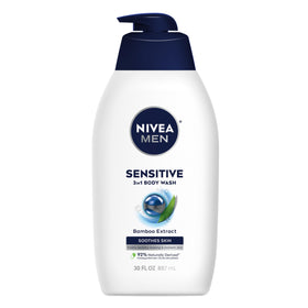 NIVEA MEN Sensitive Body Wash 30 Fl Oz front view