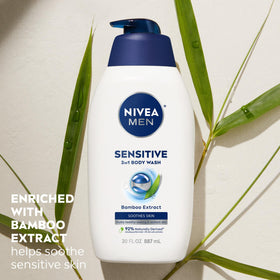 NIVEA MEN Sensitive Body Wash in shower setting