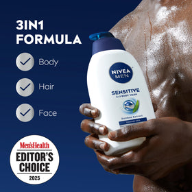 NIVEA MEN Sensitive Body Wash with Bamboo Extract close-up