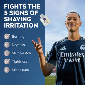 NIVEA MEN Sensitive Post Shave Balm 3.3 FL OZ with Real Madrid design