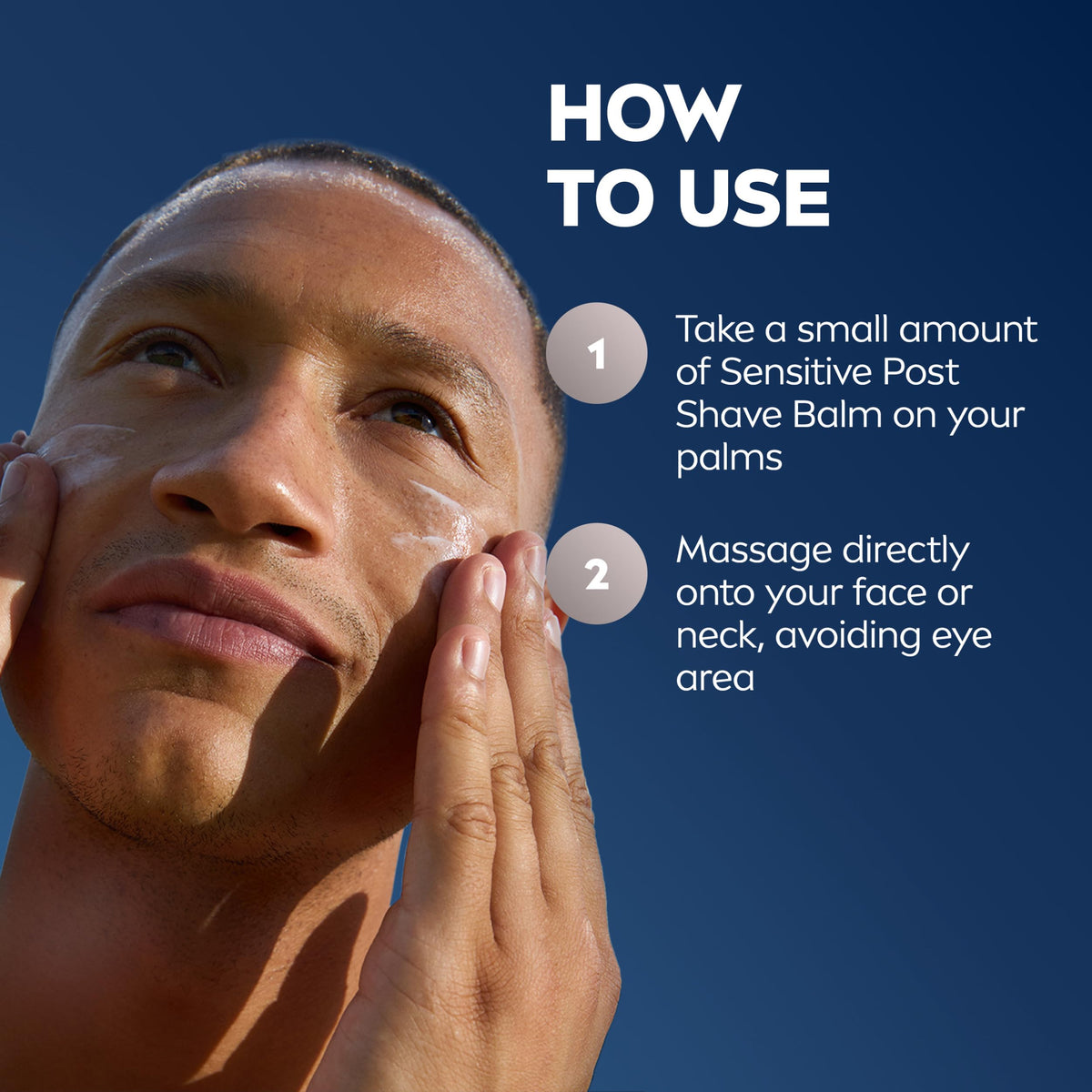 NIVEA MEN Sensitive Post Shave Balm with other NIVEA products