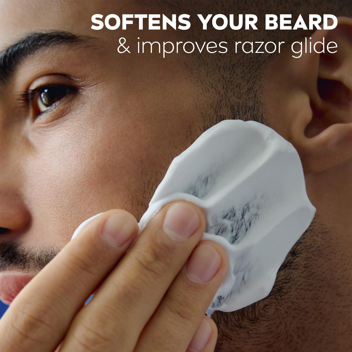 NIVEA MEN Sensitive Shave Gel in use during a shave