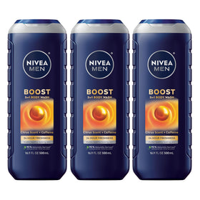 NIVEA MEN support 3-in-1 Body Wash, Citrus Scent, front view