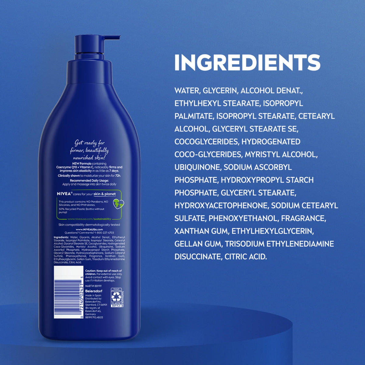NIVEA Nourishing Hydration Skin Firming Body Lotion with other NIVEA products